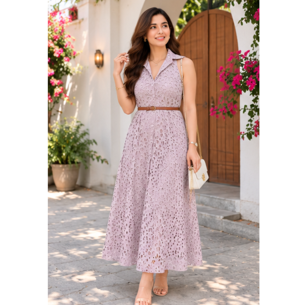 Label Antra Blush Bloom Dress