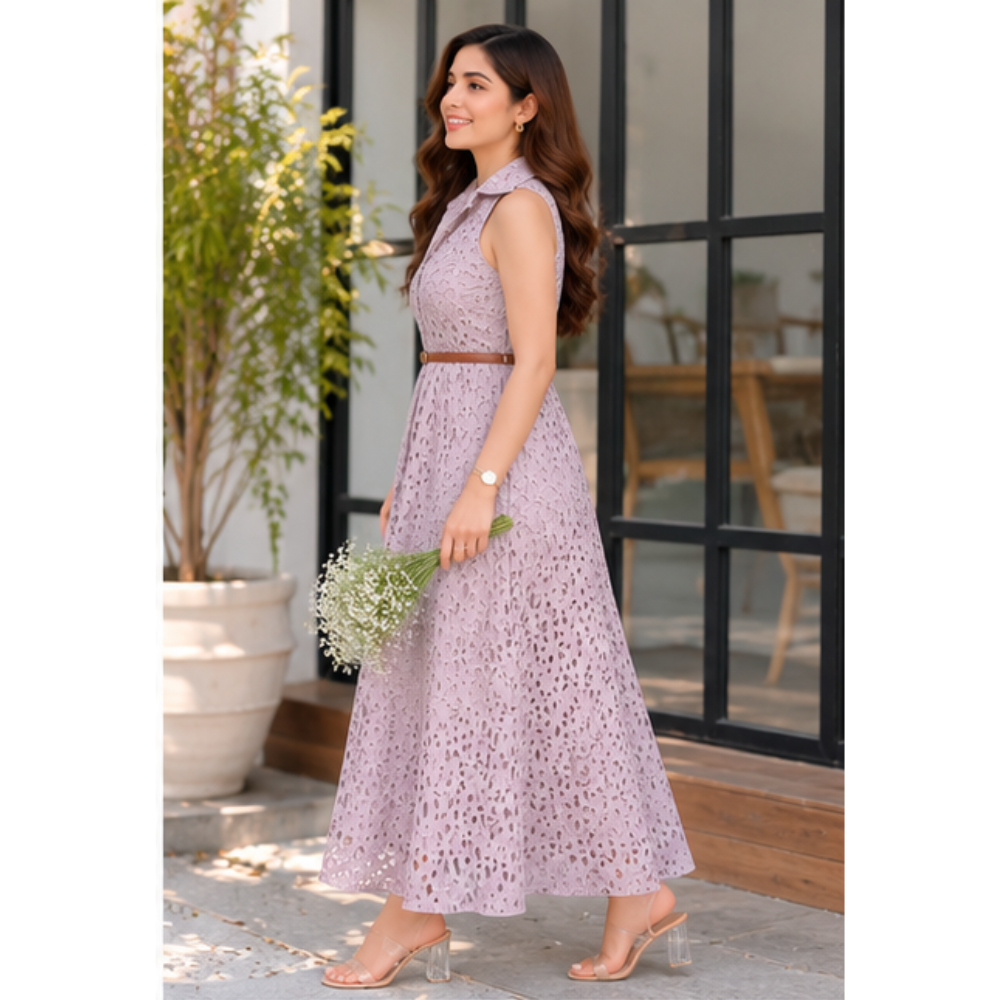 Label Antra Blush Bloom Dress